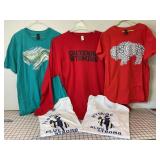 5 NEW Wyoming Themed T-Shirts, Sizes L & XL