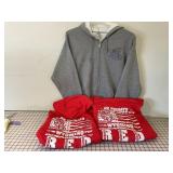 3 NEW Hooded Zip Up Gildan Sweatshirts, Size L&XL