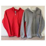 2 NEW Gildan Hooded Zip Up Sweatshirts, Size S