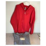 2 New Size Small Hooded Zip Up Sweatshirt