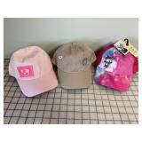 3 NEW Youth Designer Ball Caps, Adjustable