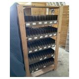 Wood 6-Shelf w/Double Side Sorting Dividers