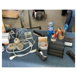 Assorted Office Supplies & Blk Crate
