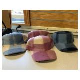 New C.C Checkered Wool looking Caps