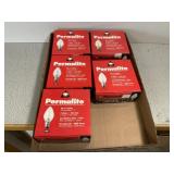5 New Permalite Boxes of Bulbs,
