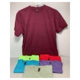 6 NEW Gildan T-Shirts, Size Large