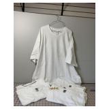 6 New White T-shirts Size 3XL