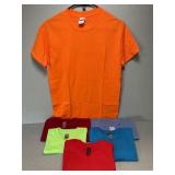 6 NEW T-Shirts, 5 Gildan, 1 Port & Co, Size Small