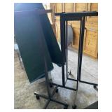 Two Display Racks For Hanging Clothing