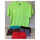 6 NEW Gildan T-Shirts, Size Large