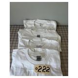 4 New XL Plain White Short Sleeved T-shirts