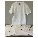 11 NEW Gildan White T-Shirts, Size Medium