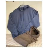 2 NEW Menï¿½s Hooded Pullover Sweatshirts, 2XL