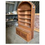 Wood Retail Shelving Unit on Castors