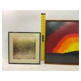 Two Framed Artworks with Unique Designs