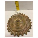 Terracotta Sun Face Wall Plaque
