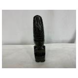 Black Carved Stone Tribal Statue