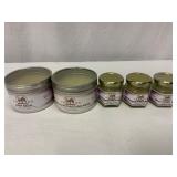 Five Natural Balms Assorted Sizes