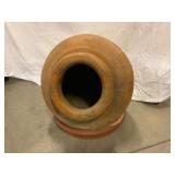 Large Terracotta Vessel with Lid
