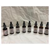 8 Tincture Bottles With Dropper Caps