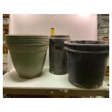 Plant Pots and Plastic Bin