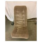 Brown Corduroy Upholstered Chair