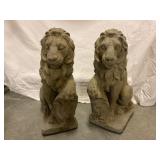 Cast Stone Lion Statues