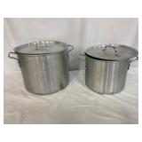 Two Aluminum Stock Pots