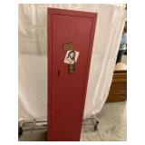 Red Metal Storage Cabinet
