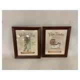 Kathy Jennings Framed Artworks, Set of 2