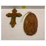 Two Religious Wall Plaques