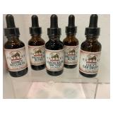 5 Herbal Tincture Bottles