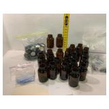 Amber Glass Jars with Seals, 250 cc