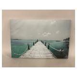 24x36 Canvas Dock and Water Scene