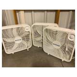 Three Hurricane Box Fans