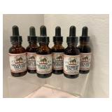 Six Herbal Tincture Bottles