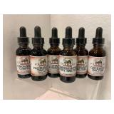 Six Herbal Tincture Bottles
