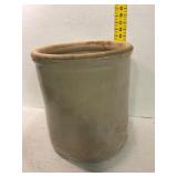 Glazed Stoneware Crock, 10-Inch Tall