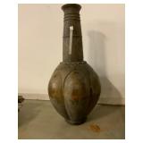 Large Decorative Clay Vessel