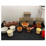 Planters and Decor with Candles