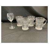 Crystal Mugs and Wine Glass