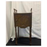 Wooden Pipe Stand with Copper Lining