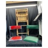 Three Folding Chairs