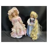 Porcelain Dolls with Costumes