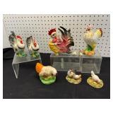 Ceramic Chicken Figurines