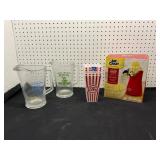 Popcorn Popper and Oktoberfest Glassware