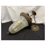 Hanging Pendant Light with Frosted Glass