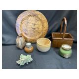 Decorative Wooden, Ceramic, and Glass Items