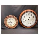 Two Wall Clocks with Distinct Designs
