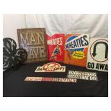 Decorative Metal and Wood Signs